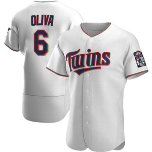 Youth Majestic Minnesota Twins #6 Tony Oliva Replica Scarlet Alternate Cool  Base MLB Jersey